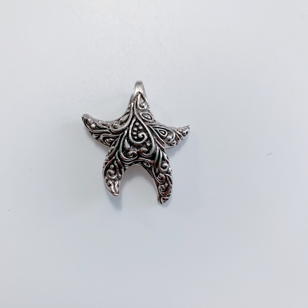 925 Sterling Silver Starfish Pendant